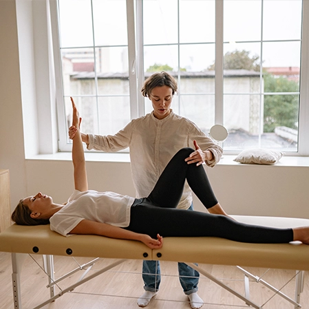 People Doing Assisted Physical Therapy Together
