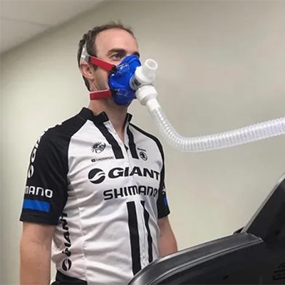 Chiropractic Thousand Oaks CA VO2 Testing Man Doing VO2 Testing On A Treadmill With Oxygen Mask