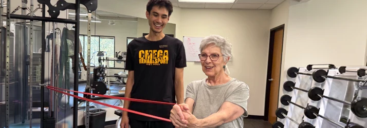 Chiropractic Thousand Oaks CA Zach Physical Training Elderly Client